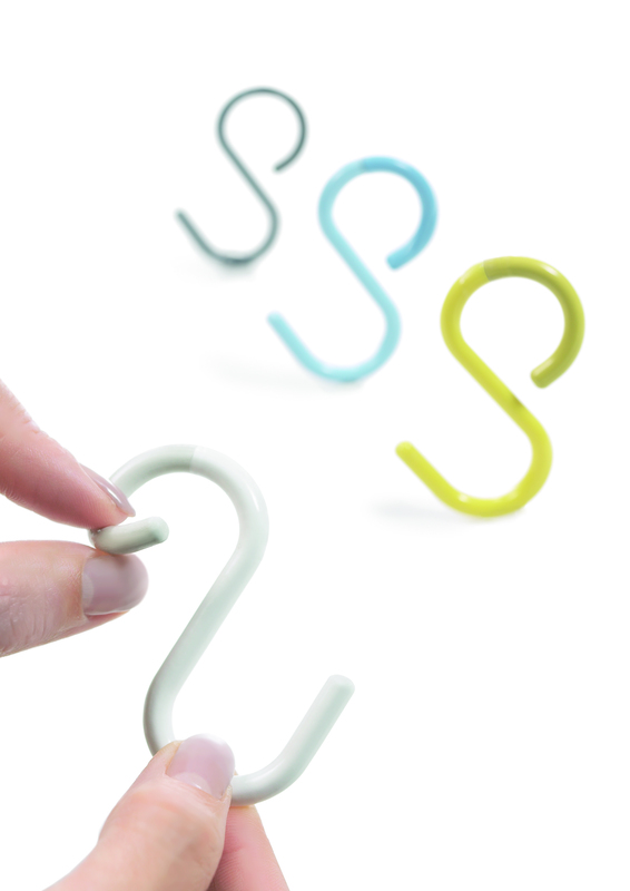 Gancio appendiabiti a S con testa flessibile